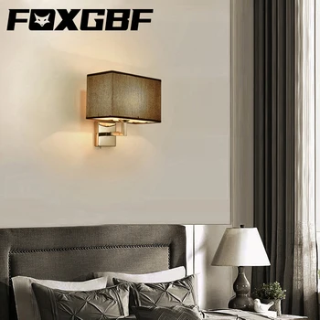 

FOXGBF wrought iron wall lamp bedside wall lamp E27 wall lamp hotel corridor lamp indoor lighting led bedroom bedside reading