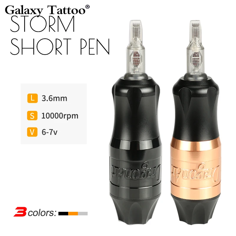 

Rotary Tattoo Machine Short Pen Strong Quiet Motor Space Aluminum For Liner&Shader Permanent Makeup Professional