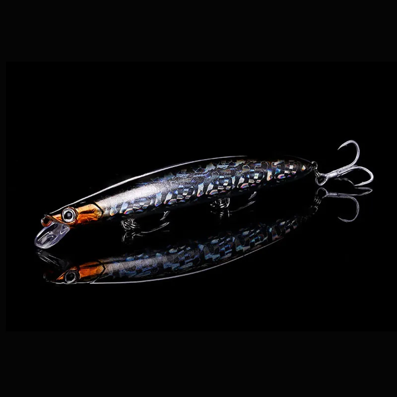 Isca de Plástico Isca de Pesca 3 com Gancho 20g Isca Artificial Minnow Água Superficial Fei Liu 3d Olhos Wobblers Rígido 8 Pçs - Set 12.5cm 26 3 # Com Gancho Wobblers Isca De Plástico Rígido Isca De Pesca