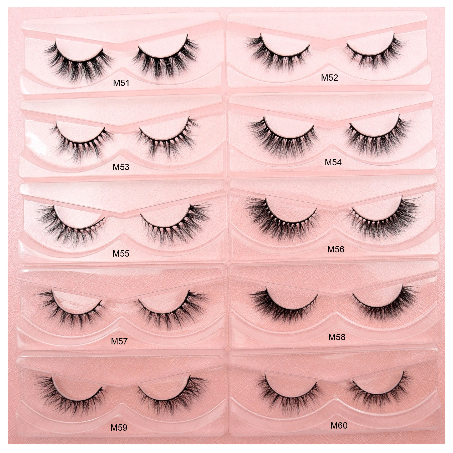 Visofree Lashes 10-13mm Mink Lashes Natural Soft Wispy Eyelashes Cruelty Free Mink Eyelashes Makeup Faux Cils False Eyelashes