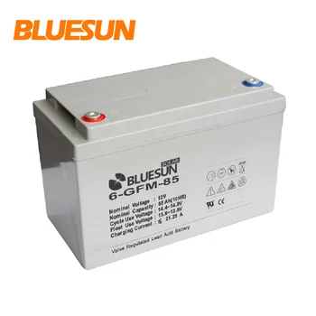 

Bluesun deep cycle rechargeable solar battery 12v 20ah 50ah 80ah 100ah lead acid battery Nominal Capacity: 0.96kwh Sealed AGM
