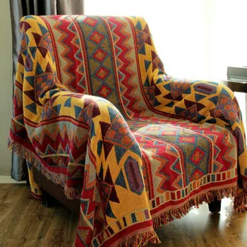 

Creative sofa blanket cushion tiger chair sofa back towel cover towel non-slip bed blanket cotton thread pad blanket LB62408