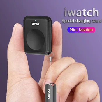 

OISLE Mini Portable Wireless Charger(no battery)Fast Magnetic charging Quick charger dock For Series 4 iwatch 5 4 3 2 1 Adapter