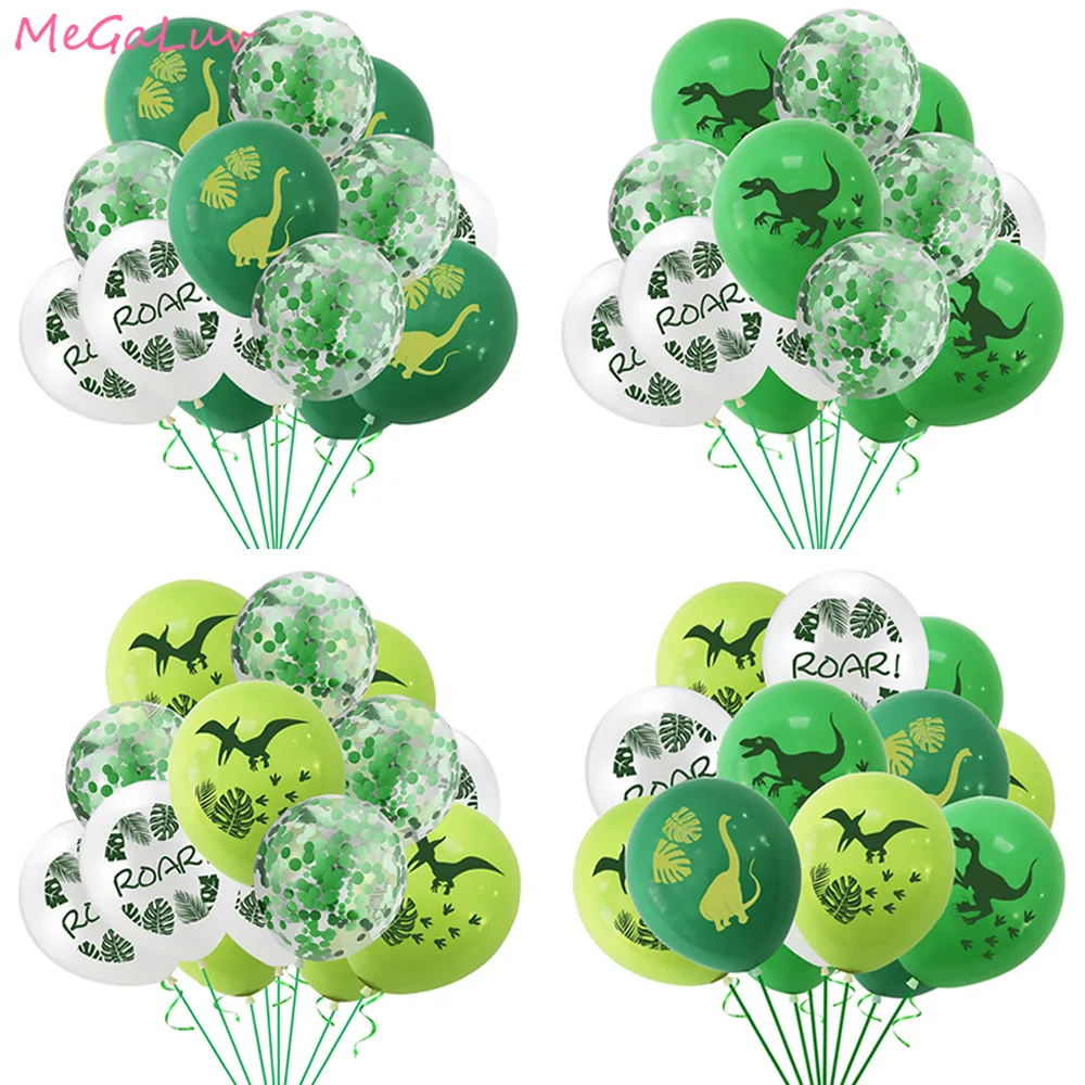 

Dinosaur Birthday Balloons Confetti Roar Balloon Jungle Animal Party Boy Birthday Party Decoration Kids Baby Shower Air Ballon
