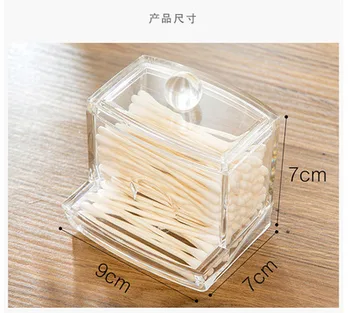 

Acrylic Cotton Swab Storage Box / Cotton Swab Holder / Cosmetic Cotton Pads box