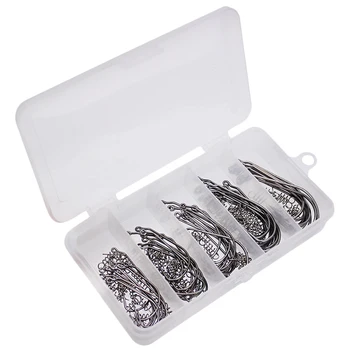 

50Pcs/Box Sea Offset Hook 1/0#2/0#3/0#4/0#5/0# Carp Fishing Crank Hooks Big Soft Bait Hooks Lure Softjerk Hooks Fishing Tackle