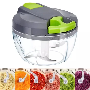 

Manual Food Chopper Food Processor Garlic Onion Chopper Crusher Vegetable Fruit Meat Shredder Cutter Salad Maker Kitchen Gadgets