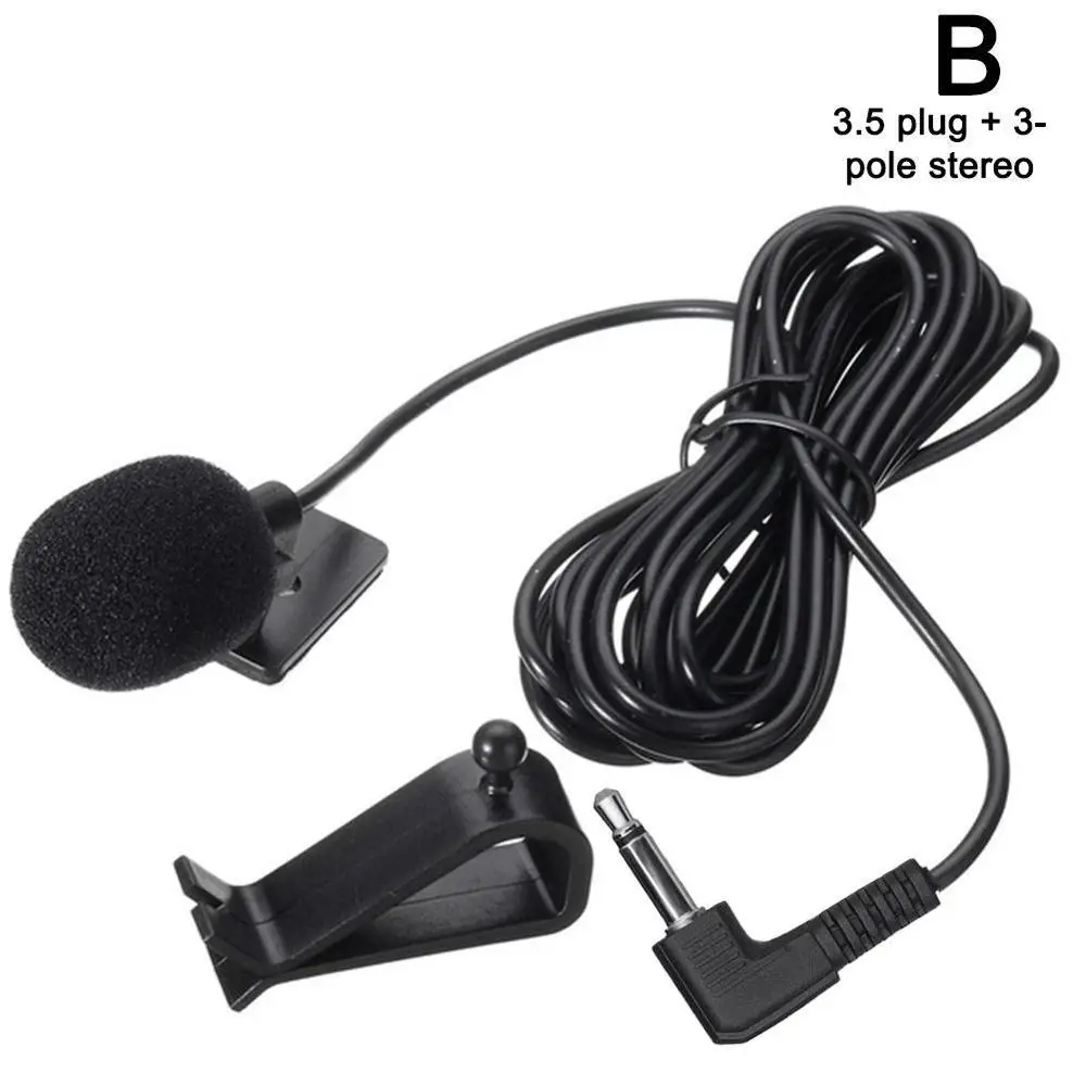 Высокое качество 3,5 мм Bluetooth Автомобильный внешний микрофон автомобильный Радио Стерео микрофон для gps-плеера с поддержкой аудио DVD - Название цвета: 3pole