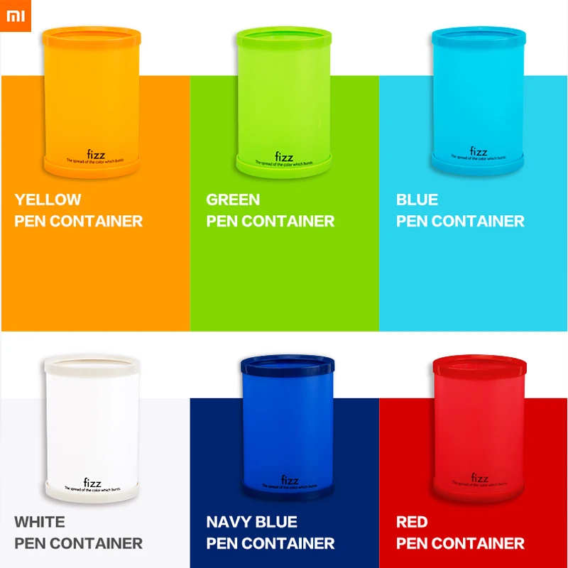 

new xiaomi YOUPIN fizz Creative pen container Storage Box Detachable plastic Simple pen holder 6 colors for students Office
