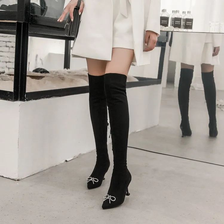 

Big Size 9 10 11-17 thigh high boots knee high boots over the knee boots women ladies boots shoes woman winter boots women