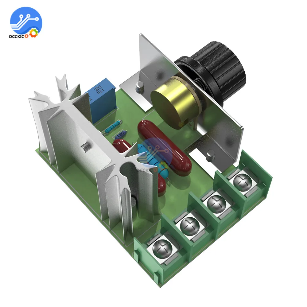 220 В 2000 Вт регулятор скорости SCR регулятор напряжения диммеры термостат контроллер двигателя для Arduino