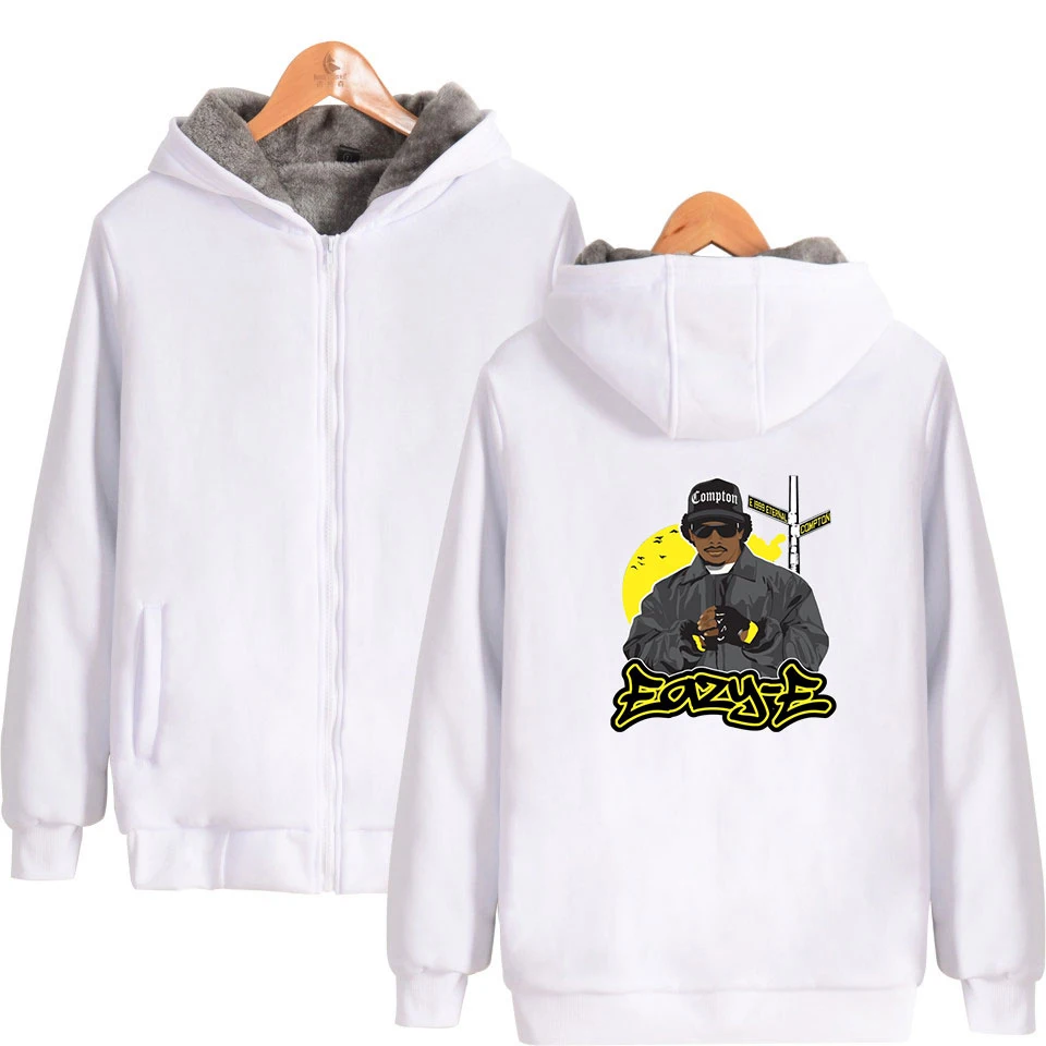 Eazy-E мужские парки на молнии, мужские парки, большие размеры, зимняя одежда в стиле хип-хоп, Повседневная теплая зимняя одежда на молнии Eazy-E
