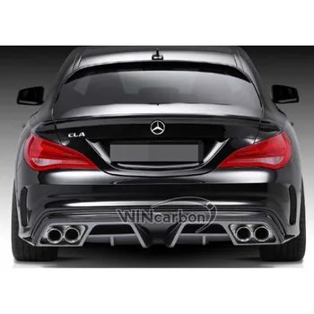 

Real Carbon Fiber Rear Diffuser Lip Apron Fit For Benz W117 C117 CLA AMG SPORT BUMPER 2014UP 2013-2016