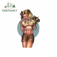 EARLFAMILY 13cm x 13cm Anime Sexy Girls Cartoon Oem Vinyl JDM Bumper Trunk Truck Graphics Waterproof RV VAN 3D DIY Fine Decal