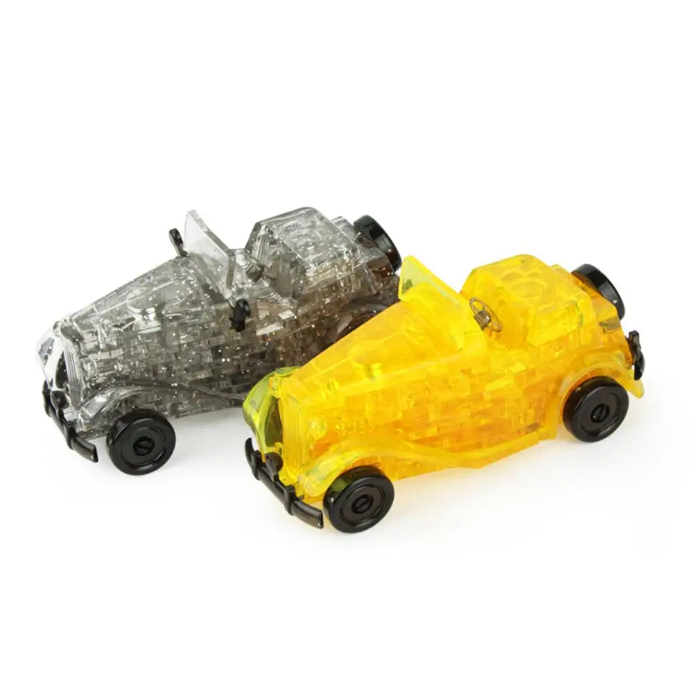3D винтажный автомобиль хрустальные Пазлы DIY сборка модель обучающая детская игрушка для детей Классические и антикварные модели автомобилей Новые