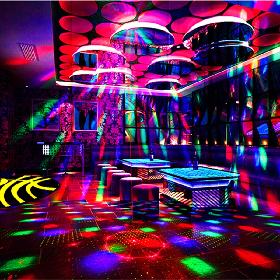 RGB светодиодный светильник шар для дискотеки музыкальный центр DJ бар клуб