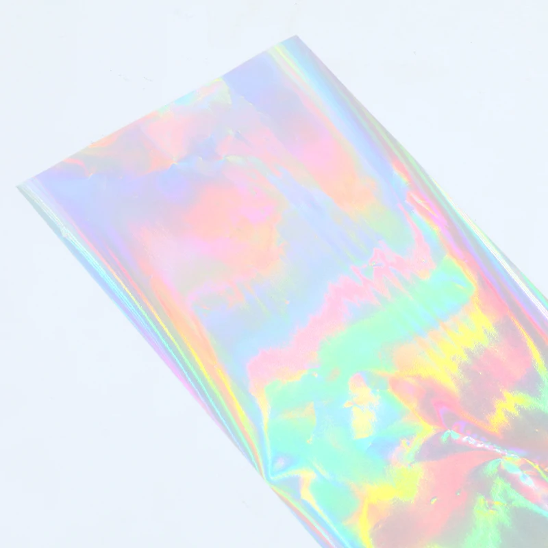 Laser Silver 8 x 15cm 50 Sheets Hot Stamping Foil Paper Transfer Laminator Foil for Hard Box and Plastic Material