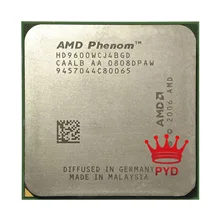 Processador amd fenom x4 9600 para cpu quad-core, 2.3 ghz, soquete am2 +