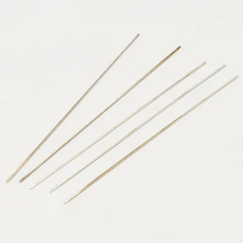 

5PCS 4.5/5.8/7.6/10.2/11.5/12.8cm Beading Needles Jewelry Central Opening Curved Beading Needles Tool Pins Jewelry Making Tool