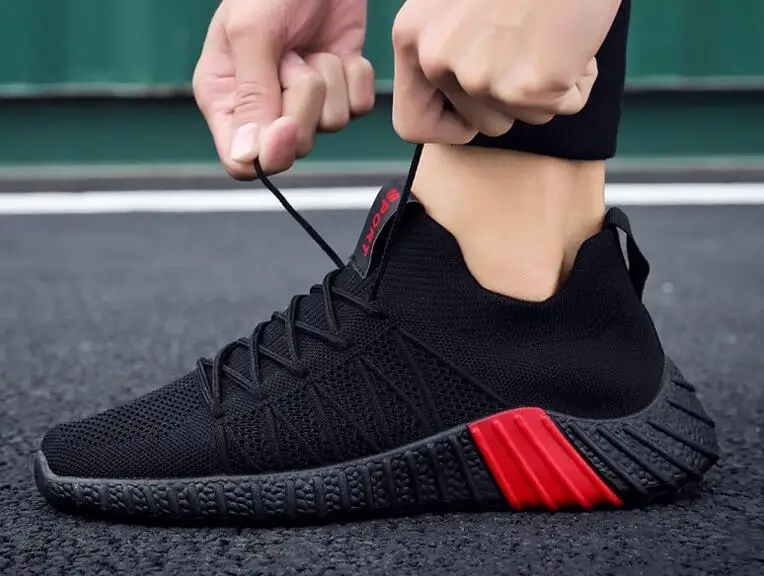 

2019 summer New men mesh shoes cool Breathable casual shoes sneakers loafers