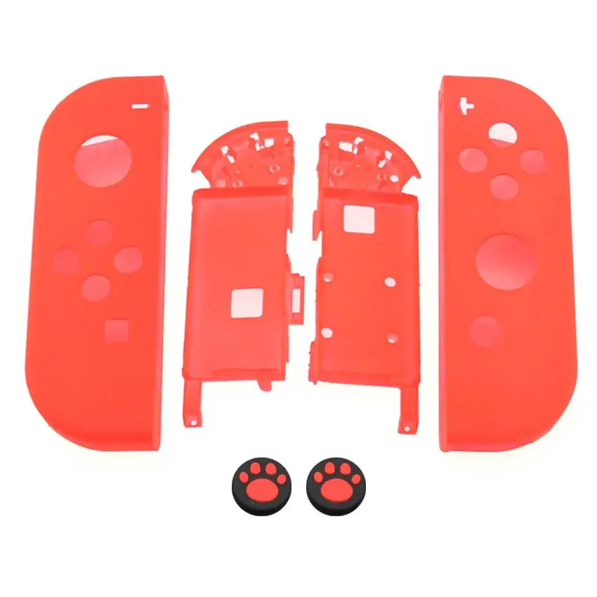 YuXi Замена Левый и правый JoyCon корпус пластиковый чехол КРЫШКА ДЛЯ Kind переключатель NS NX Joy Con Консоль оболочка+ ДЖОЙСТИК колпачки