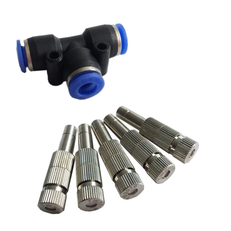 

S258 Low Pressure Misting Quick-connecting Nozzle 0.15-0.6mm Fogging Spray Sprinkler Garden Cooling Sprayer with Filter 20 Pcs