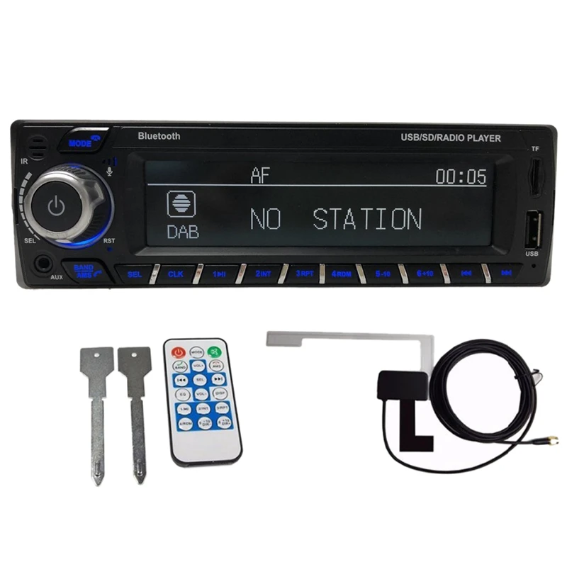 1Din DAB + приемник автомобильный Радио MP3 Стерео Авторадио Поддержка AM FM RDS Bluetooth USB SD