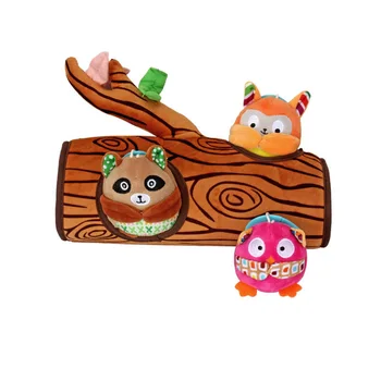

Baby Peek a Boo Toys Rattles Mobiles Pram Stroller Car Bed Hanging Animal Plush Toys soft Peek-a-Boo Toy fox owl Hide & seek