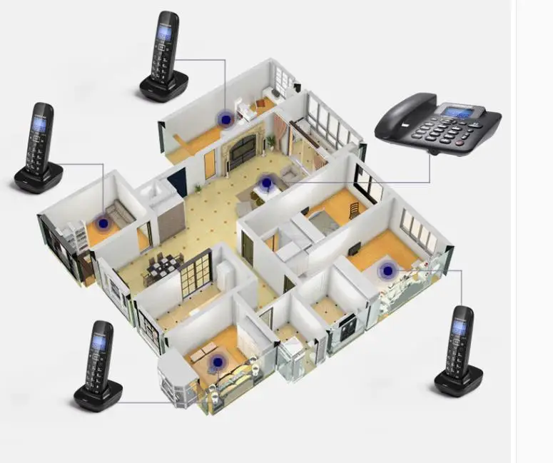 2.4G Corded Phone Handset - 2Cordless Answering Machine 300M Long Range Wireless Telephone | Компьютеры и офис