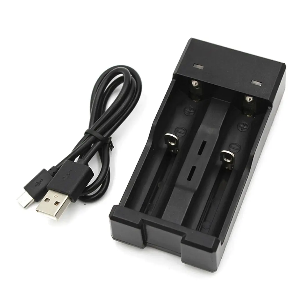 

18650 Charger Usb Lithium Battery Double Slot Charger Short Circuit Protection Output Current Protection Fast Charge