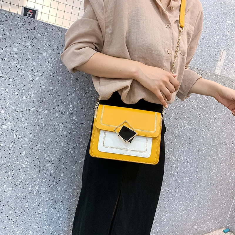 

Bag Women's 2019 New Style Popular Of Summer Small CK Package Qualification Students INS Western Style Chain Shoulder Bag Summer