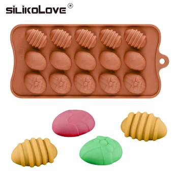 

15 Holes Easter Eggs Silicone Chocolate Mold Candy Mold Cake Decorating Moulds 3D Fondant Molds Baking Accessories