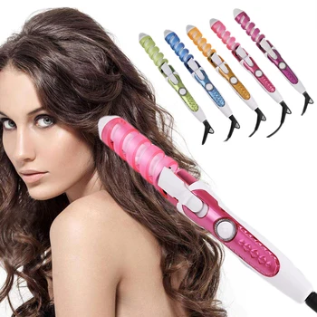 

Professional Hair Curler Roller Magic Spiral Curling Iron Fast Heating Curling Wand Electric Hair Styler Pro Styling Tool