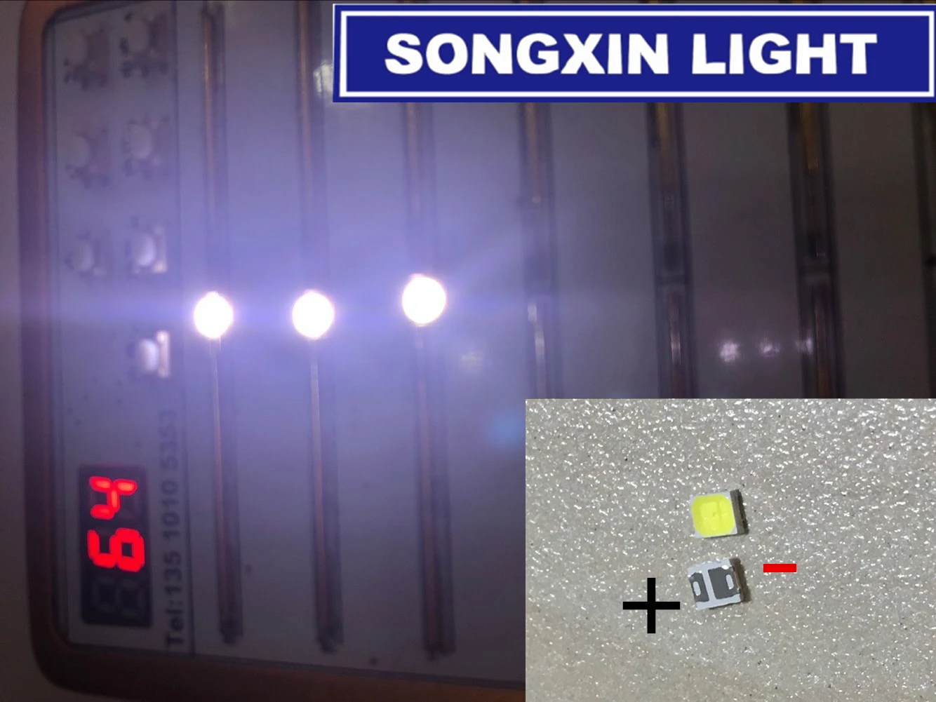 100pz/лот Jufei 3528 SMD светодиодный 2835 6 V bianco Freddo 96LM для телевизора с ЖК дисплеем|Детали и