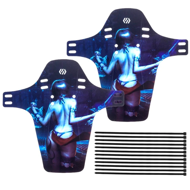 CHOOEE Bicycle Fender, PP MTB Mountain Bike Front+Rear Universal Mudguard 2pcs gril back