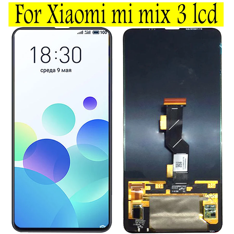 Amoled для xiaomi mi x 3 ЖК-дисплей кодирующий преобразователь сенсорного экрана в сборе ЖК-дисплей mi x 3 с рамкой xiaomi mi x 3