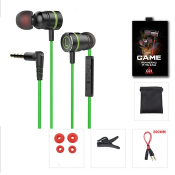 

2020 Popular In Ear Game Headset Sports Halter Headset Computer Headset With Volume Control Microphone 3.5mm l Plug