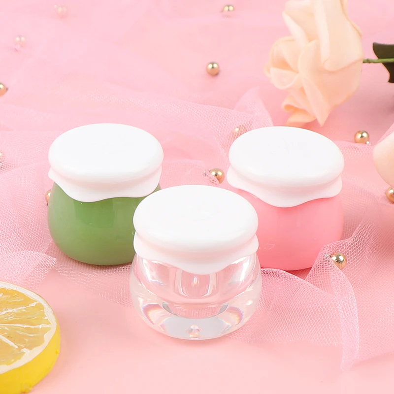 

10G Makeup Cream Lip Balm Refillable Container Plastic Cosmetic Empty Jar Pots