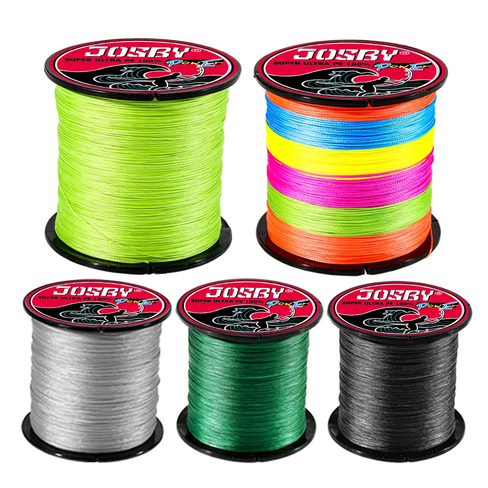 JOSBY 8 strands супер прочная леска 300 м 200 150 100 PE плетеная рыболовная из ПЭ пресной