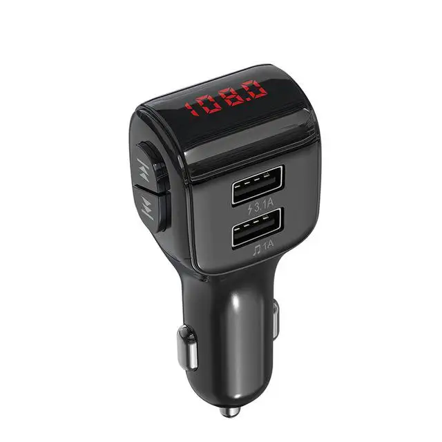 

FM Transmitter Bluetooth Car Modulator Wireless Dual USB Port MP3 Player U Disk Kit Charger Adapter Mini Car Accessories