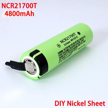 

3.7V NCR21700T 4800mAh li-lon battery 21700 15A 5C Rate Discharge ternary Electric Car lithium batteries DIY Nickel sheets
