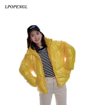

LPOPENGLWomen Jacket Warm Parka 2019 Fashion Winter Collar Jacket Ladies Loose Down Jacket Loose Casual Down Jacket Winter Coat