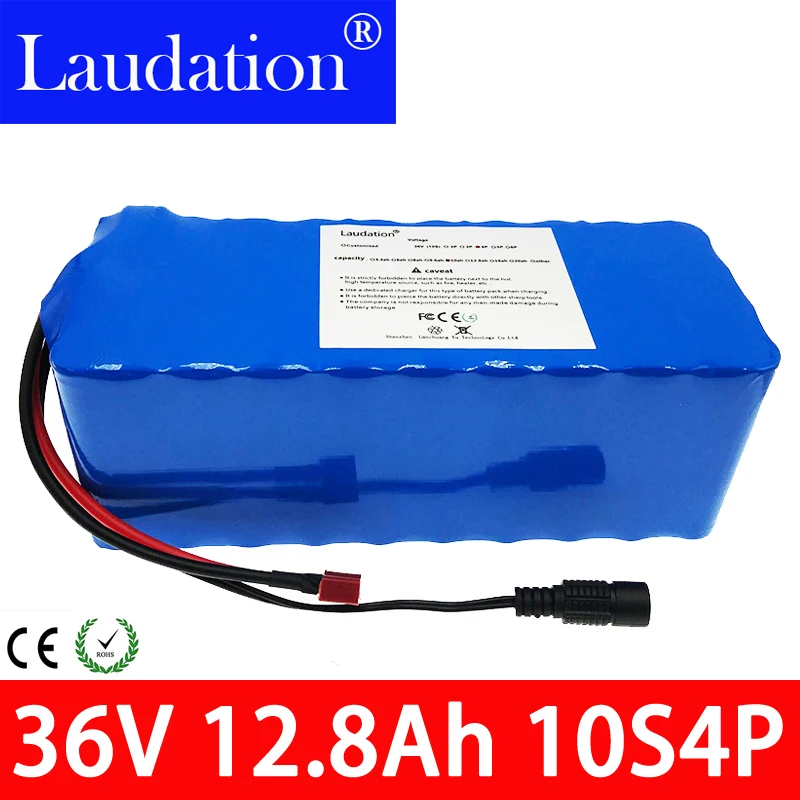 

Laudation 18650 Li-ion Battery Pack 10S 4P 36V 12Ah 500W High Power and Capacity Motorcycle Scooter with BMS