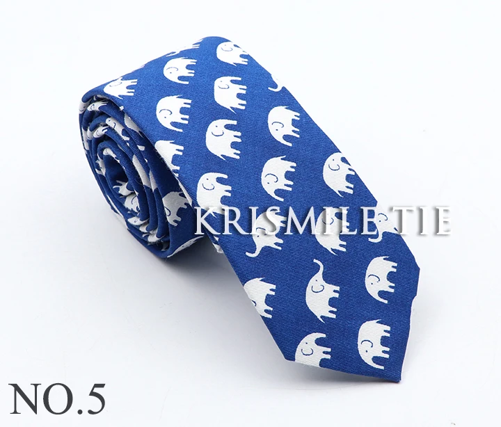 Neue männer Cartoon Print Krawatte Für Männer Frauen Dünne Bunte Baumwolle Krawatte Ente Bär Banane Früchte 6CM Schmale lustige Cravate Geschenk – Detail 8