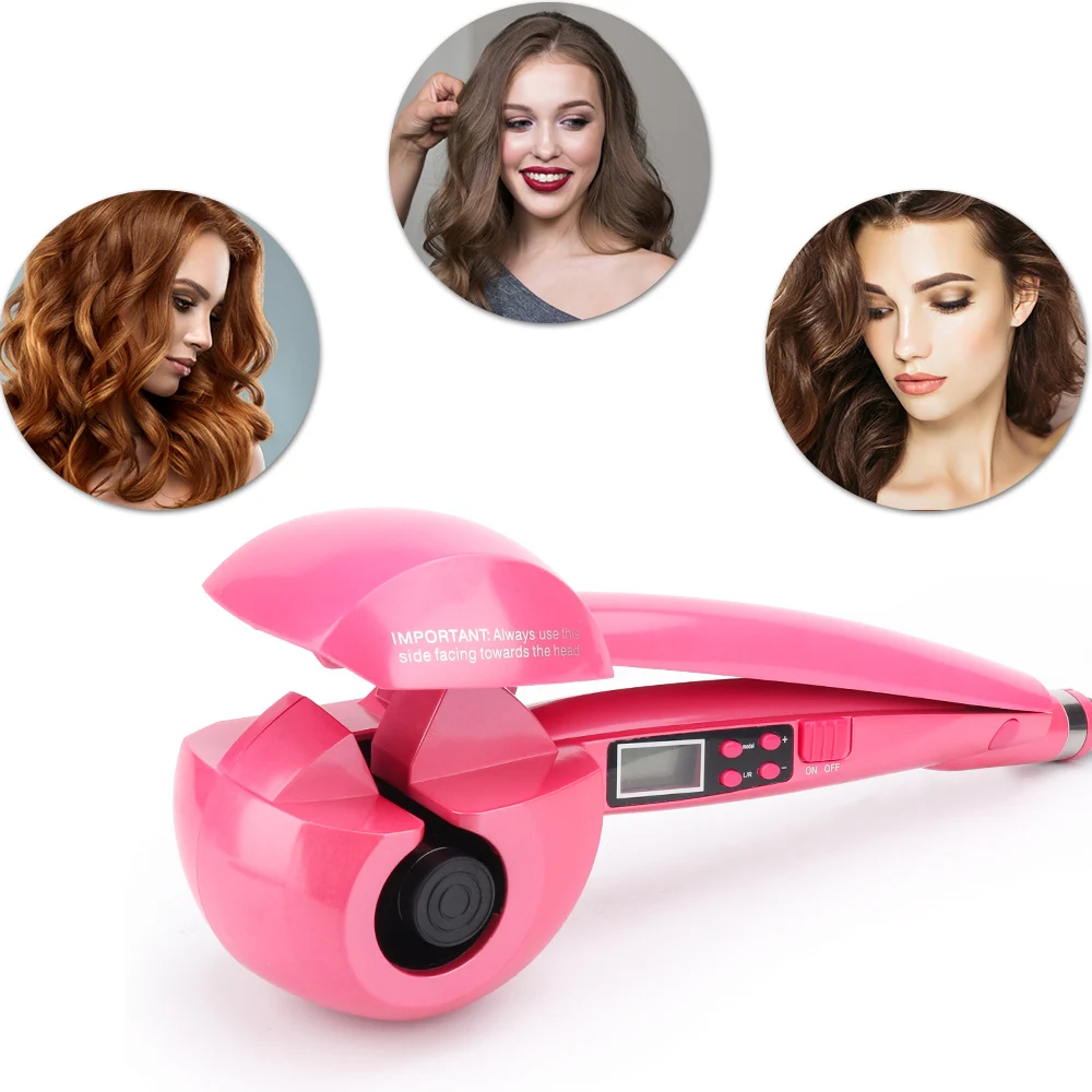 

New LCD Screen Automatic Hair Curler Heating Hair Care Electric Styling Tools Ceramic Wave Curl Long Hair Magic Curling Iron