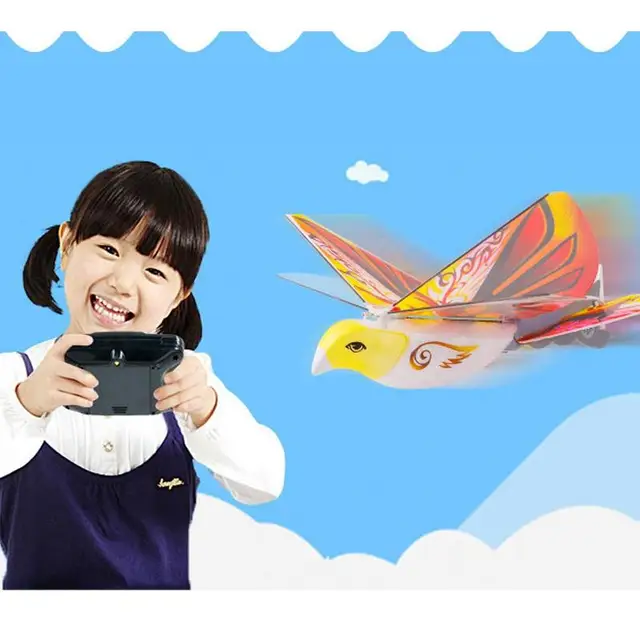 Flying Birds Electronic Mini RC Drone Toys Helicopter 360 Degree Flying RC Bird 2.4 GHz Remote Control E-Bird Toy for Children 4