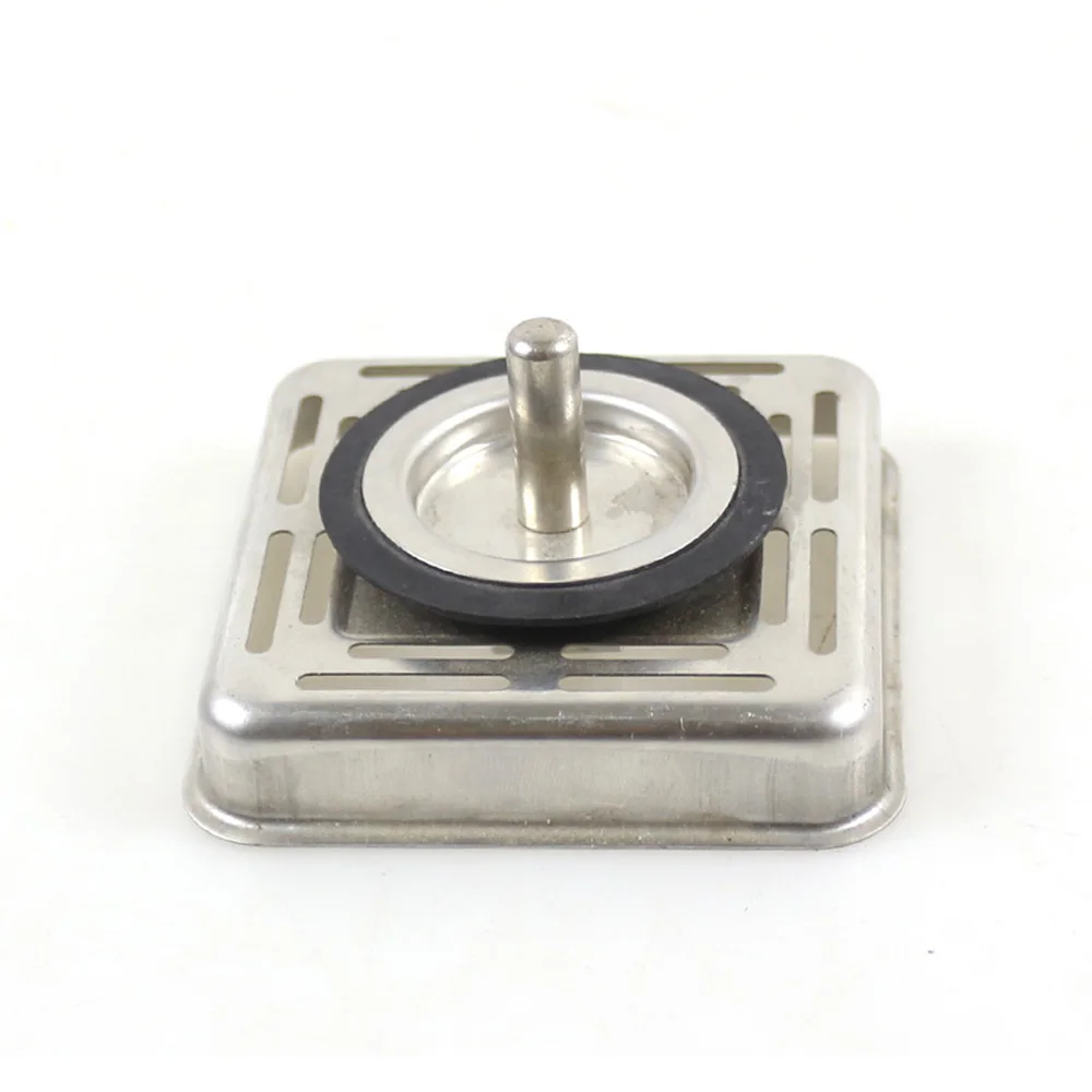 Talea Stainless steel Square Sink Drain Strainer Plug 78*78mm'