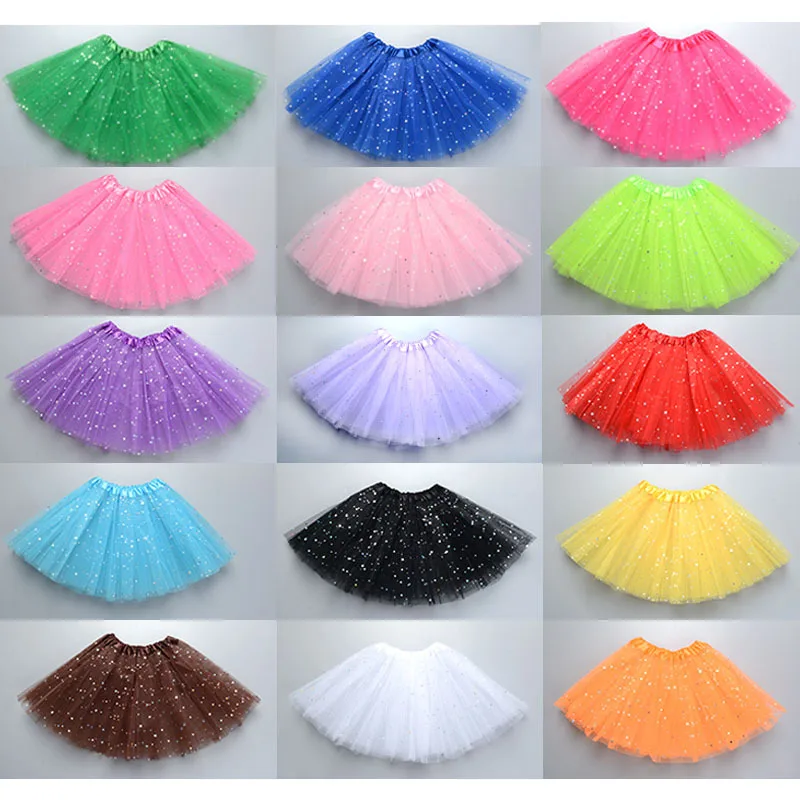 Star Girls Ballet Tutu Kids Birthday Princess Skirt Party Favor Short Dress Skirts  Gift  2-8 Years   Cosplay Halloween