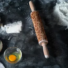 Аксессуары для кухни, кухонная утварь, лапша-палочка, резная деревянная рельефная печатная палочка для лапши, кухонный инструмент, кухонная утварь, новинка