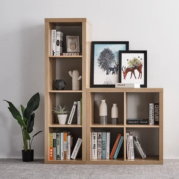 

Sturdy 4 Cube Bookcase Shelf Storage Unit Wooden Shelves Bookshelf Free Standing Divide Screen